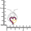 0.28 Carat Genuine Ruby .925 Sterling Silver Pendant - Pendants - Custom Crafting Alliance, LLC