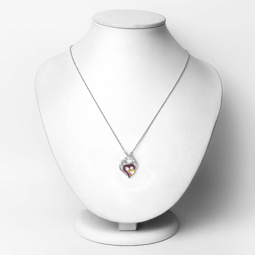 0.28 Carat Genuine Ruby .925 Sterling Silver Pendant - Pendants - Custom Crafting Alliance, LLC