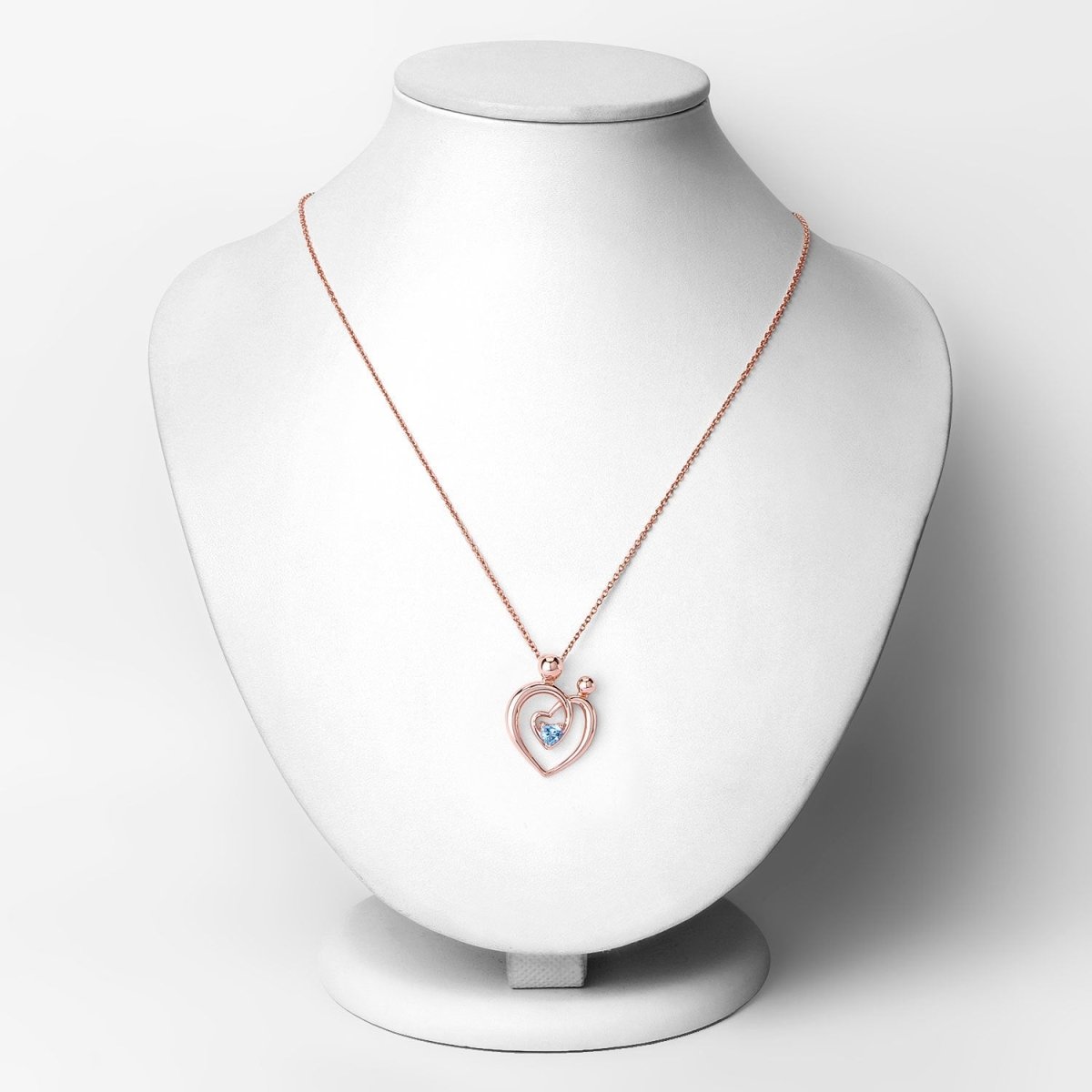 0.28 Carat Genuine Swiss Blue Topaz .925 Sterling Silver Pendant - Pendants - Custom Crafting Alliance, LLC