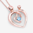 0.28 Carat Genuine Swiss Blue Topaz .925 Sterling Silver Pendant - Pendants - Custom Crafting Alliance, LLC