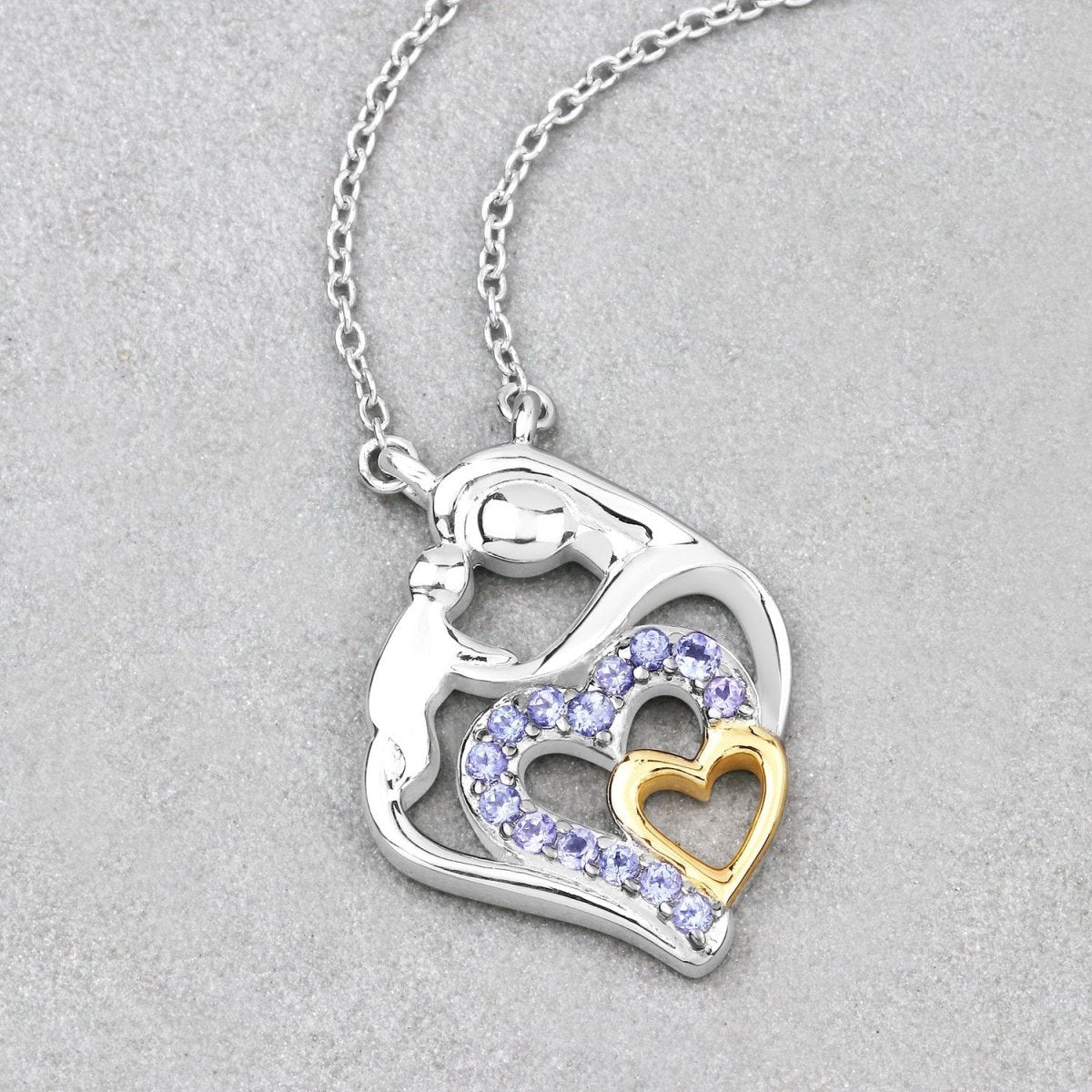 0.28 Carat Genuine Tanzanite .925 Sterling Silver Pendant - Pendants - Custom Crafting Alliance, LLC