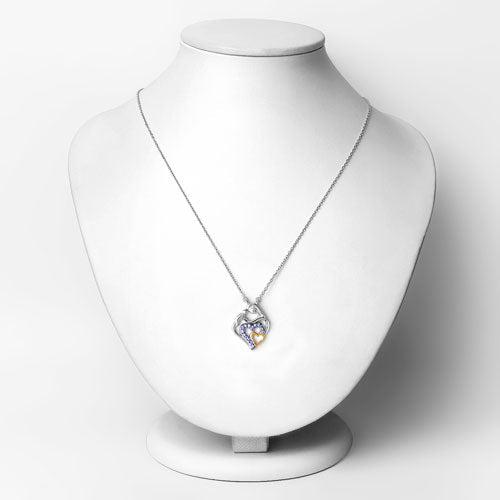 0.28 Carat Genuine Tanzanite .925 Sterling Silver Pendant - Pendants - Custom Crafting Alliance, LLC