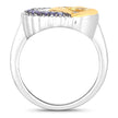 0.28 Carat Genuine Tanzanite .925 Sterling Silver Ring - Rings - Custom Crafting Alliance, LLC