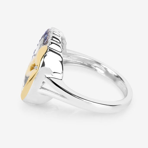 0.28 Carat Genuine Tanzanite .925 Sterling Silver Ring - Rings - Custom Crafting Alliance, LLC