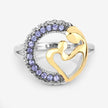 0.28 Carat Genuine Tanzanite .925 Sterling Silver Ring - Rings - Custom Crafting Alliance, LLC