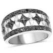 0.29 Carat Genuine Black Diamond .925 Sterling Silver Ring - Rings - Custom Crafting Alliance, LLC