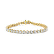 .925 Sterling Silver 1.0 Cttw Miracle Set Diamond Heart-Link 7