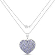 4.86 Carat Genuine Tanzanite .925 Sterling Silver Pendant
