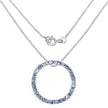 3.00 Carat Genuine Tanzanite .925 Sterling Silver Pendant