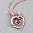 0.32 Carat Genuine Garnet .925 Sterling Silver Pendant - Pendants - Custom Crafting Alliance, LLC