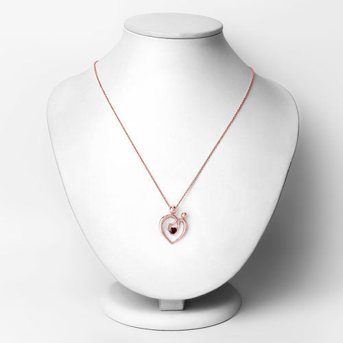 0.32 Carat Genuine Garnet .925 Sterling Silver Pendant - Pendants - Custom Crafting Alliance, LLC