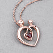 0.32 Carat Genuine Garnet .925 Sterling Silver Pendant - Pendants - Custom Crafting Alliance, LLC