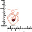 0.32 Carat Genuine Garnet .925 Sterling Silver Pendant - Pendants - Custom Crafting Alliance, LLC