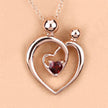 0.32 Carat Genuine Garnet .925 Sterling Silver Pendant - Pendants - Custom Crafting Alliance, LLC