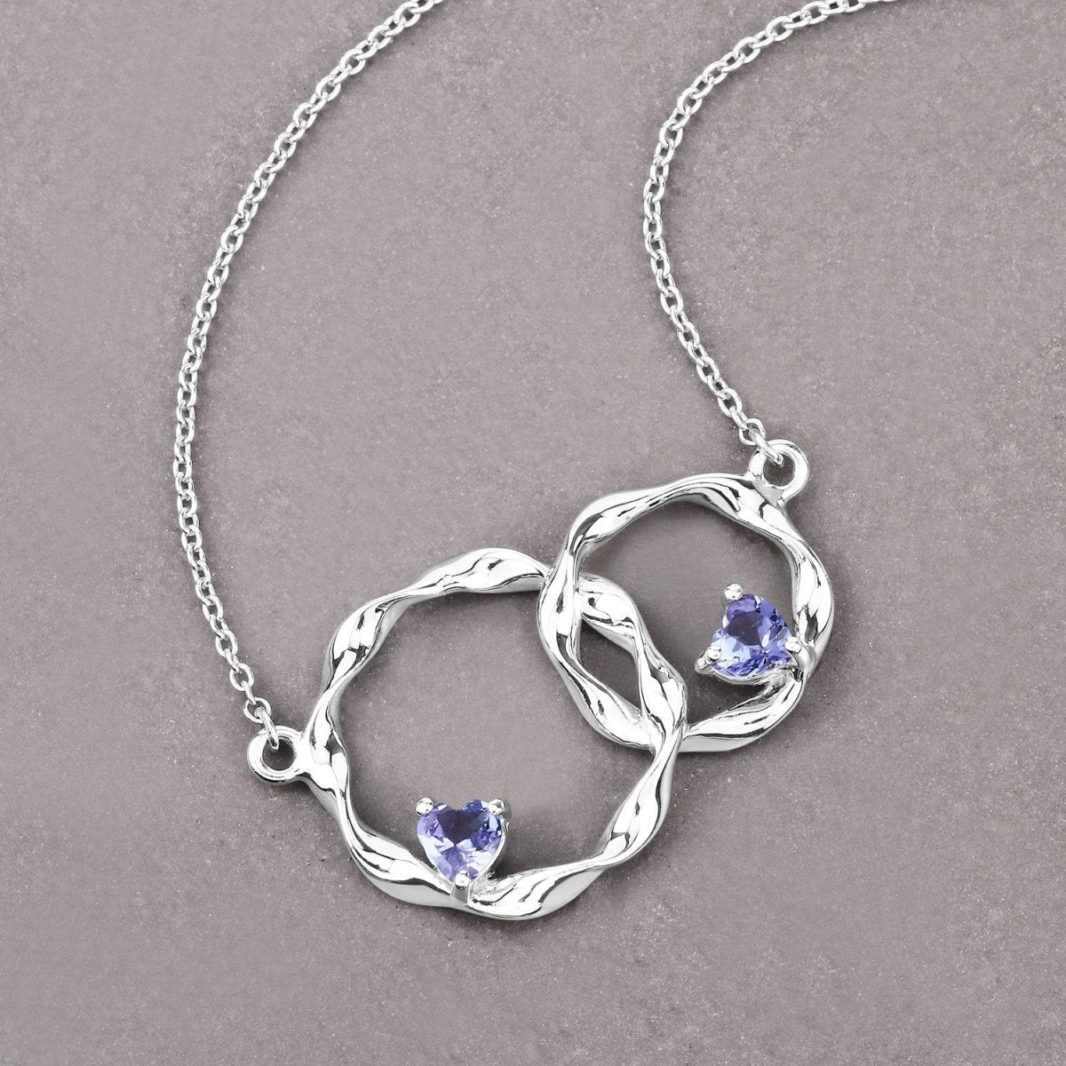 0.38 Carat Genuine Tanzanite .925 Sterling Silver Pendant - Pendants - Custom Crafting Alliance, LLC