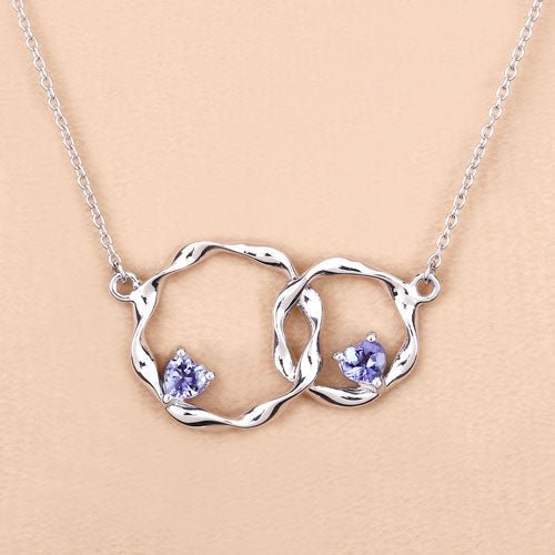 0.38 Carat Genuine Tanzanite .925 Sterling Silver Pendant - Pendants - Custom Crafting Alliance, LLC