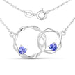0.38 Carat Genuine Tanzanite .925 Sterling Silver Pendant - Pendants - Custom Crafting Alliance, LLC