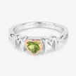 0.44 Carat Genuine Peridot .925 Sterling Silver Ring - Rings - Custom Crafting Alliance, LLC