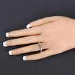 0.44 Carat Genuine Peridot .925 Sterling Silver Ring - Rings - Custom Crafting Alliance, LLC