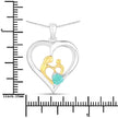 0.45 Carat Genuine Emerald .925 Sterling Silver Pendant - Pendants - Custom Crafting Alliance, LLC