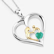 0.45 Carat Genuine Emerald .925 Sterling Silver Pendant - Pendants - Custom Crafting Alliance, LLC