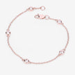 0.45 Carat Genuine Morganite .925 Sterling Silver Bracelet - Bracelets - Custom Crafting Alliance, LLC