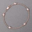 0.45 Carat Genuine Morganite .925 Sterling Silver Bracelet - Bracelets - Custom Crafting Alliance, LLC