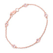 0.45 Carat Genuine Morganite .925 Sterling Silver Bracelet - Bracelets - Custom Crafting Alliance, LLC
