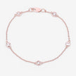 0.45 Carat Genuine Morganite .925 Sterling Silver Bracelet - Bracelets - Custom Crafting Alliance, LLC