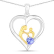 0.45 Carat Genuine Tanzanite .925 Sterling Silver Pendant - Pendants - Custom Crafting Alliance, LLC
