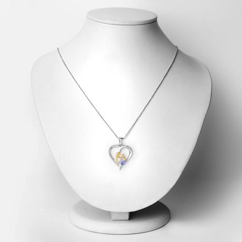0.45 Carat Genuine Tanzanite .925 Sterling Silver Pendant - Pendants - Custom Crafting Alliance, LLC