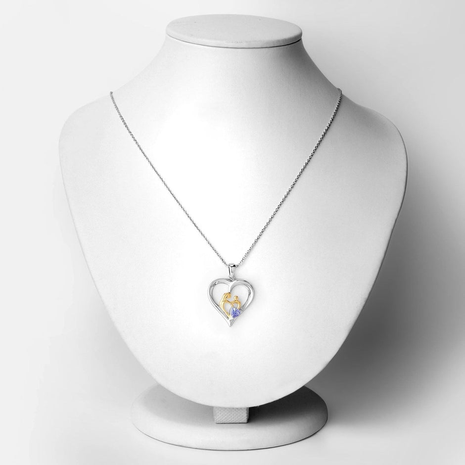 0.45 Carat Genuine Tanzanite .925 Sterling Silver Pendant - Pendants - Custom Crafting Alliance, LLC