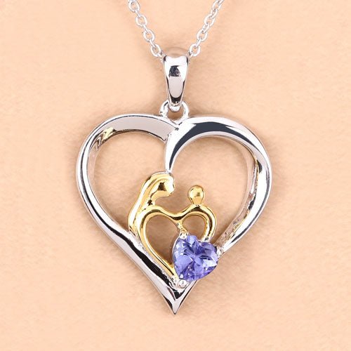 0.45 Carat Genuine Tanzanite .925 Sterling Silver Pendant - Pendants - Custom Crafting Alliance, LLC