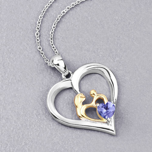 0.45 Carat Genuine Tanzanite .925 Sterling Silver Pendant - Pendants - Custom Crafting Alliance, LLC