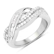 0.47 Carat Genuine White Diamond .925 Sterling Silver Ring - Rings - Custom Crafting Alliance, LLC