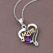 0.48 Carat Genuine Amethyst and Black Spinel .925 Sterling Silver Pendant - Pendants - Custom Crafting Alliance, LLC