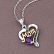 0.48 Carat Genuine Amethyst and Black Spinel .925 Sterling Silver Pendant - Pendants - Custom Crafting Alliance, LLC