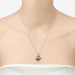 0.48 Carat Genuine Amethyst and Black Spinel .925 Sterling Silver Pendant - Pendants - Custom Crafting Alliance, LLC