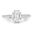 0.48 Carat Genuine White Diamond 18K White Gold Ring - Rings - Custom Crafting Alliance, LLC