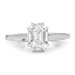 0.48 Carat Genuine White Diamond 18K White Gold Ring - Rings - Custom Crafting Alliance, LLC