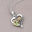 0.49 Carat Genuine Peridot and Black Spinel .925 Sterling Silver Pendant - Pendants - Custom Crafting Alliance, LLC