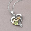 0.49 Carat Genuine Peridot and Black Spinel .925 Sterling Silver Pendant - Pendants - Custom Crafting Alliance, LLC