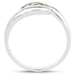 0.56 Carat Genuine Peridot .925 Sterling Silver Ring