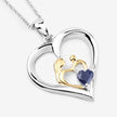 0.50 Carat Genuine Blue Sapphire .925 Sterling Silver Pendant - Pendants - Custom Crafting Alliance, LLC