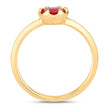 0.50 Carat Genuine Ruby 14K Yellow Gold Ring - Rings - Custom Crafting Alliance, LLC