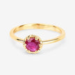 0.50 Carat Genuine Ruby 14K Yellow Gold Ring - Rings - Custom Crafting Alliance, LLC