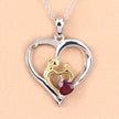 0.50 Carat Genuine Ruby .925 Sterling Silver Pendant - Pendants - Custom Crafting Alliance, LLC