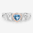 0.52 Carat Genuine Swiss Blue Topaz .925 Sterling Silver Ring - Rings - Custom Crafting Alliance, LLC