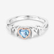 0.52 Carat Genuine Swiss Blue Topaz .925 Sterling Silver Ring - Rings - Custom Crafting Alliance, LLC