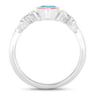 0.52 Carat Genuine Swiss Blue Topaz .925 Sterling Silver Ring - Rings - Custom Crafting Alliance, LLC